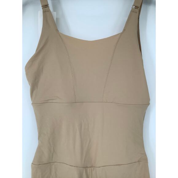 Maidenform Sz M Beige Wear-Your-Own-Bra Tummy Control Shapewear Bodysuit H15-19 - Picture 6 of 8